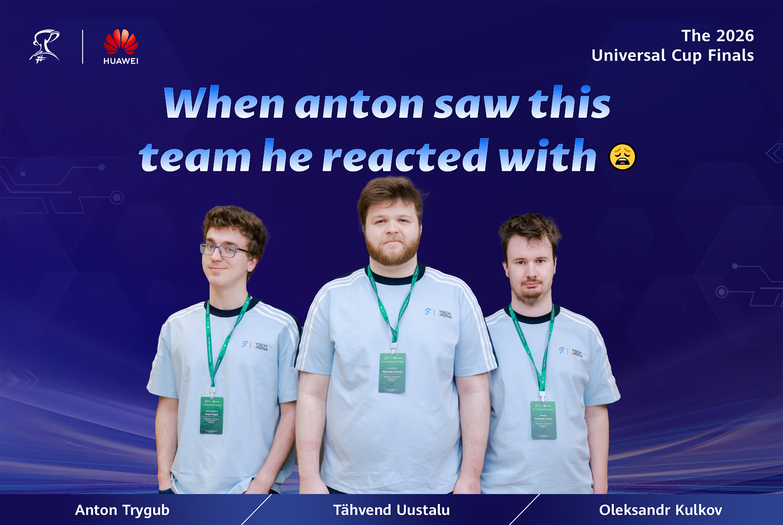 Picture of team When anton saw this team he reacted with 😩